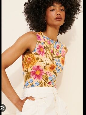 Farm Rio Tank Printed Bodysuit